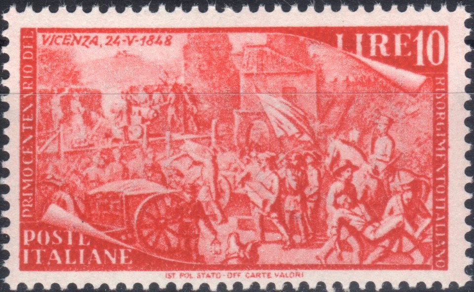1948 £ 10 Centenario del Risorgimento