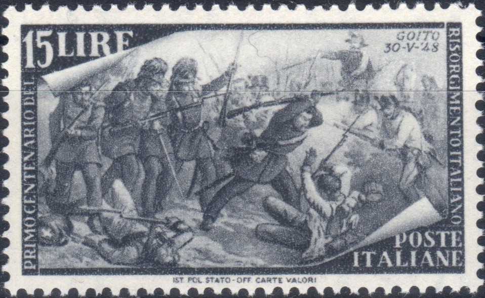 1948 £ 15 Centenario del Risorgimento