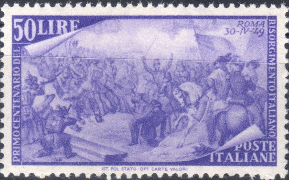 1948 £ 50 Centenario del Risorgimento