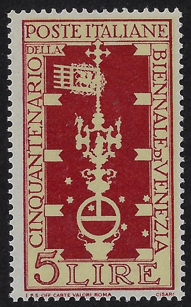 1949 £ 5 50° Biennale d'Arte di Venezia