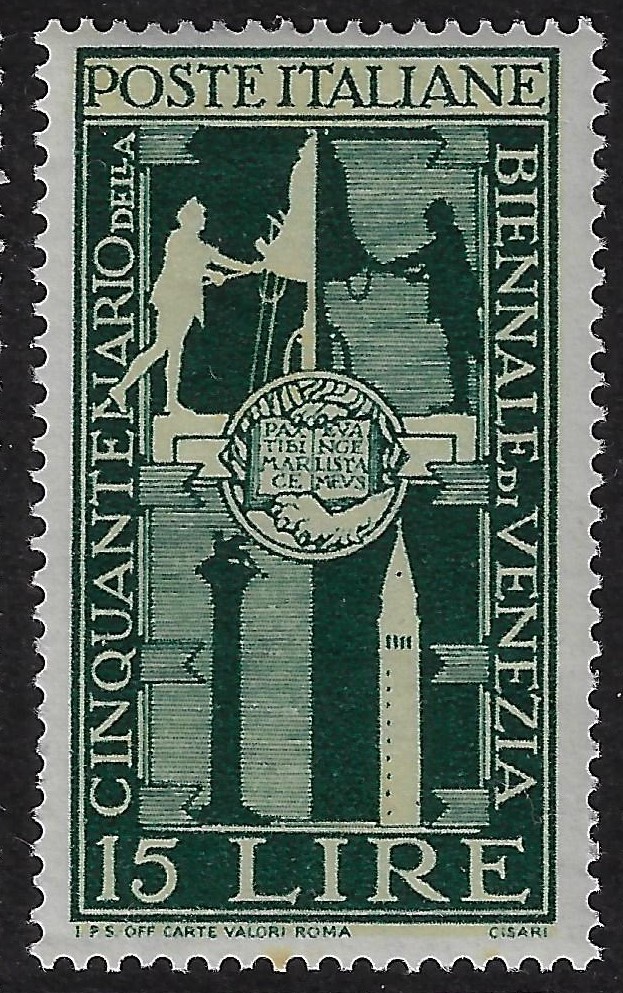 1949 £ 15 50° Biennale d'Arte di Venezia