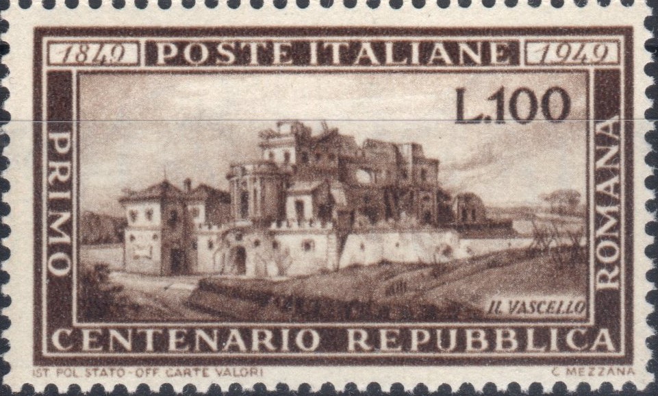 1949 100° della Repubblica Romana