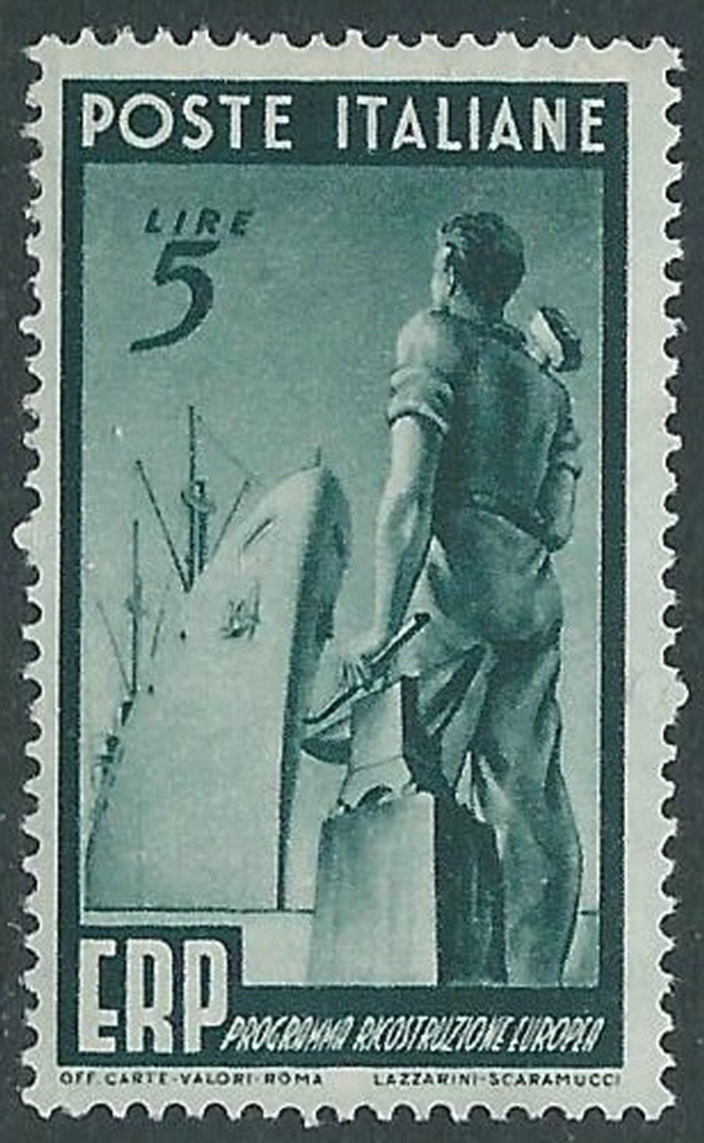 1949 £ 5 Programma di ricostruzione dell'Europa ERP