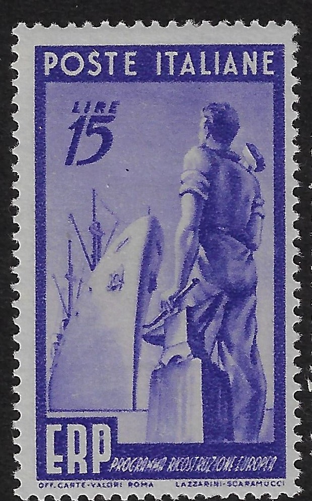 1949 £ 15 Programma di ricostruzione dell'Europa ERP