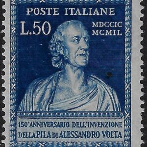 1949 £ 50 150° Anniversario della Pila di A. Volta