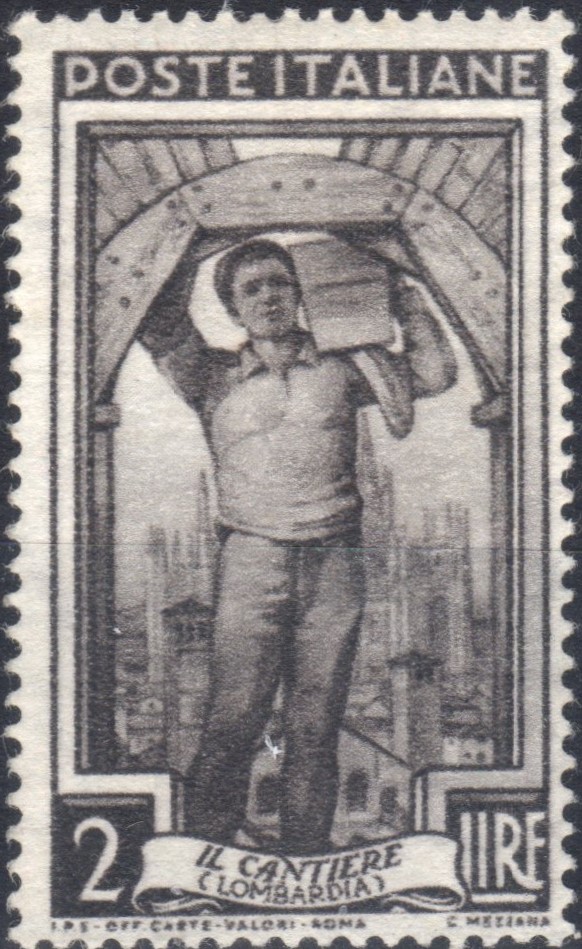 1950 £ 2 Italia al Lavoro