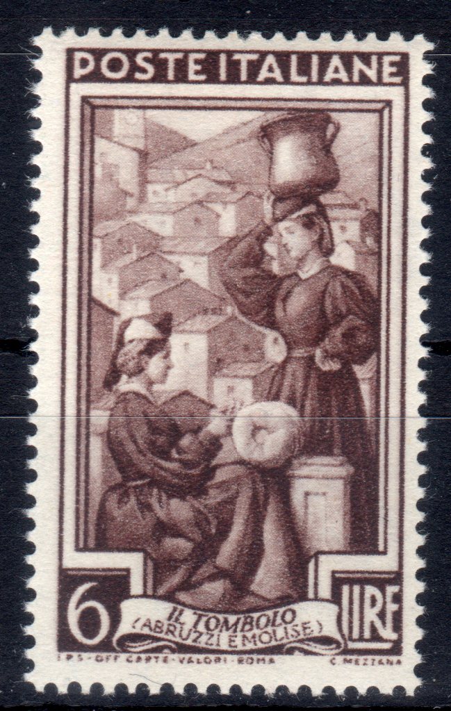 1950 £ 6 Italia al Lavoro