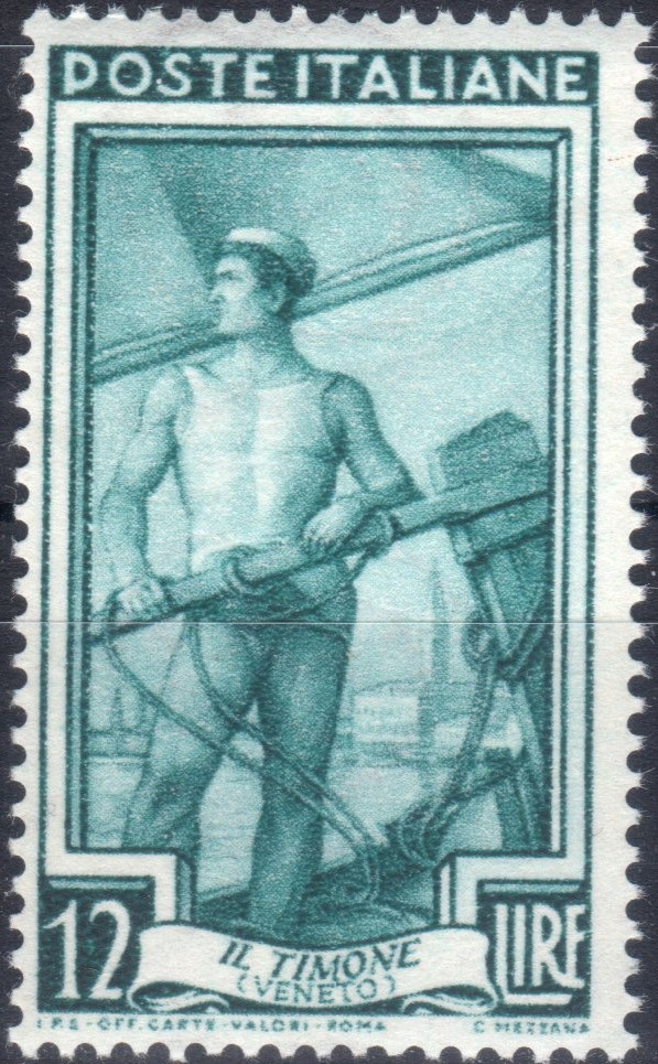 1950 £ 12 Italia al Lavoro