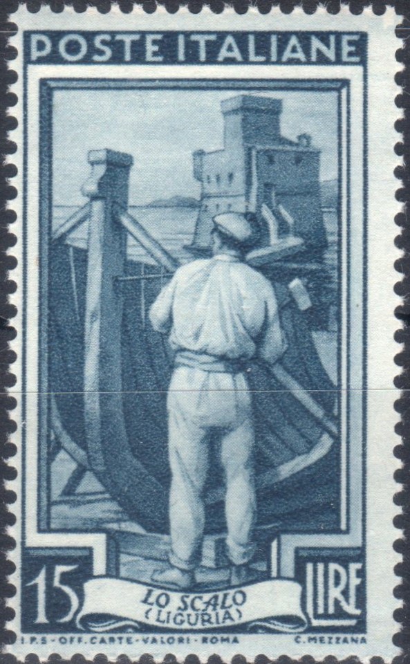 1950 £ 15 Italia al Lavoro