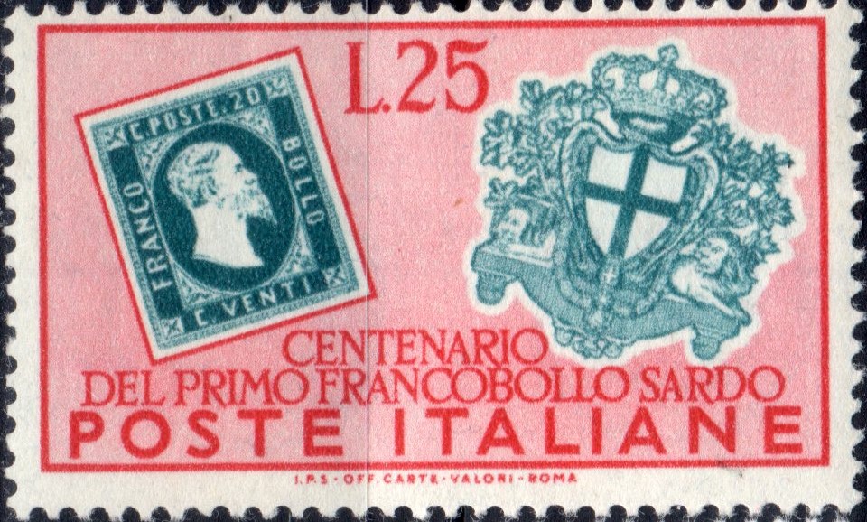 1951 £ 25 Francobolli di Sardegna