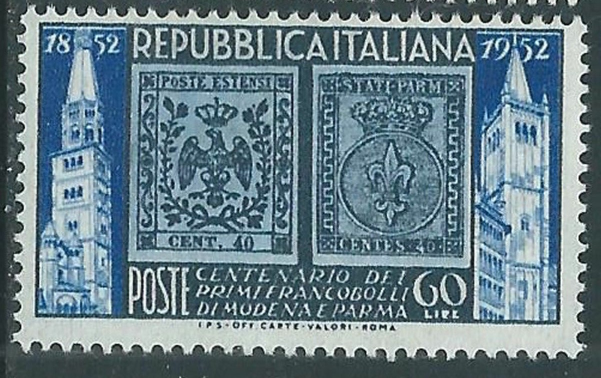 1952 60 £ Francobolli Modena e Parma