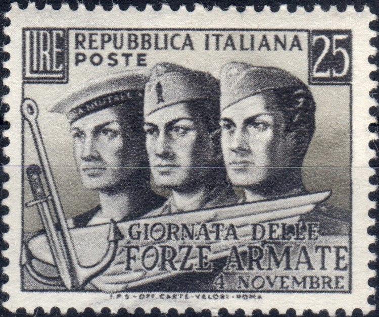 1952 £ 25 Forze Armate