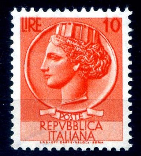 1953 10 £ Siracusana Ruota