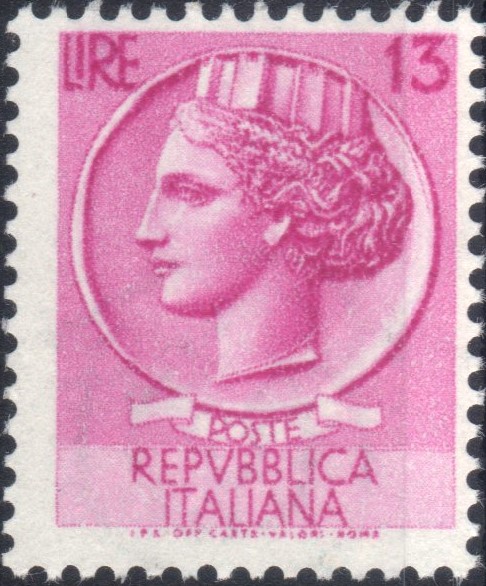 1953 13 £ Siracusana Ruota