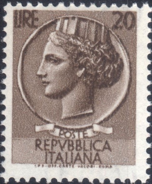 1953 £ 20 Siracusana Ruota