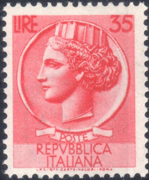 1953 35 £ Siracusana Ruota