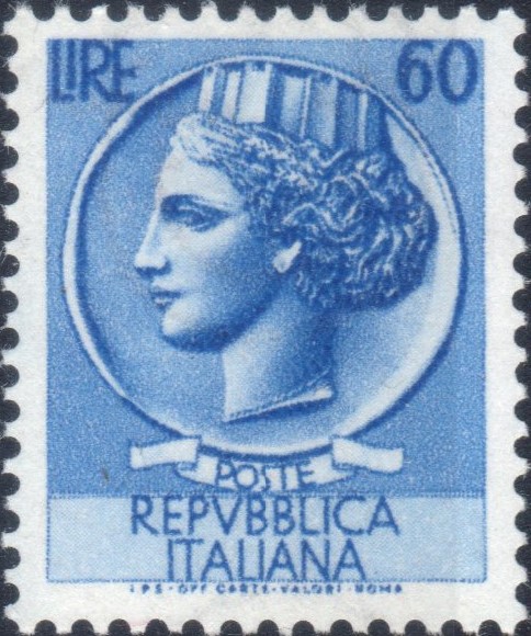 1953 60 £ Siracusana Ruota
