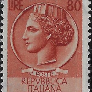 1953 80 £ Siracusana Ruota