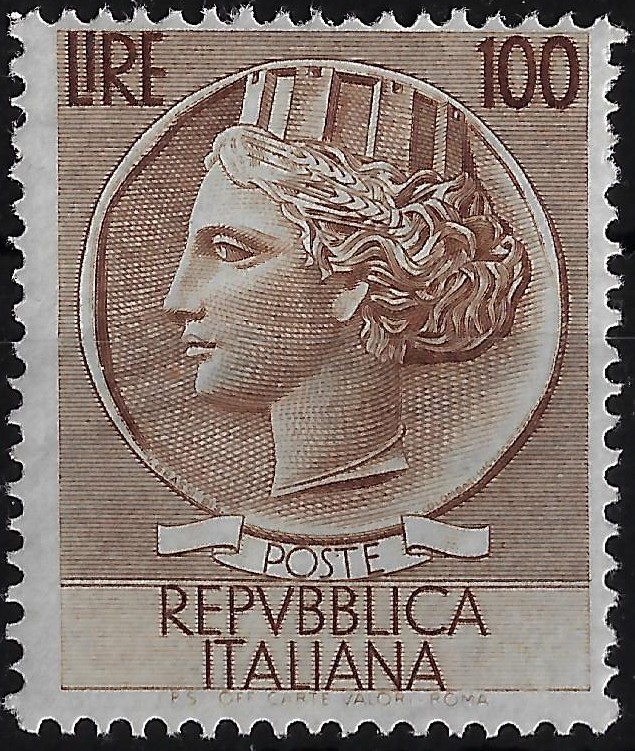1954 Siracusana £. 100