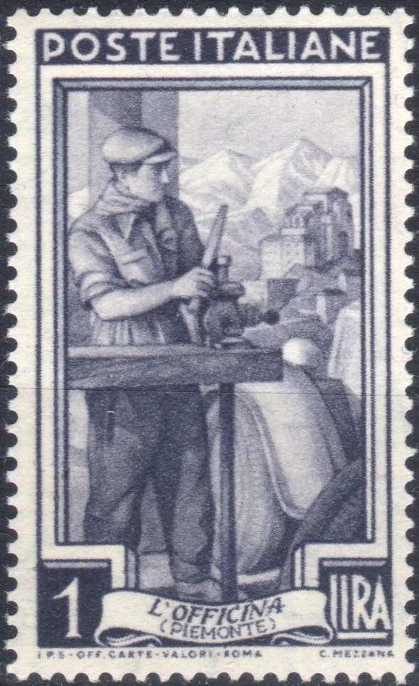 1955 Italia al lavoro £ 1