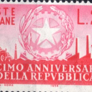 1956 Decennale della Repubblica £ 12
