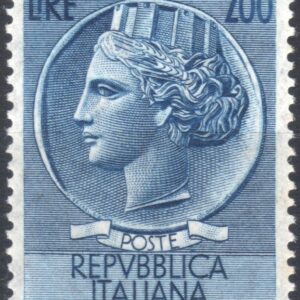 1957 Siracusana £. 200 filigrana stelle
