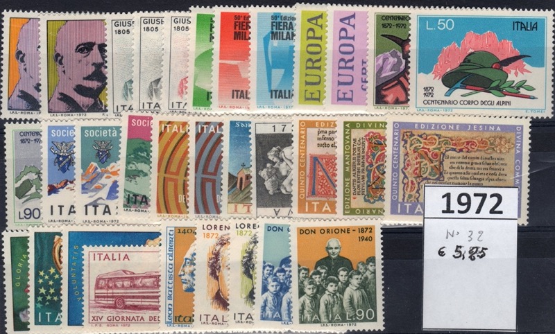 1972 Annata completa