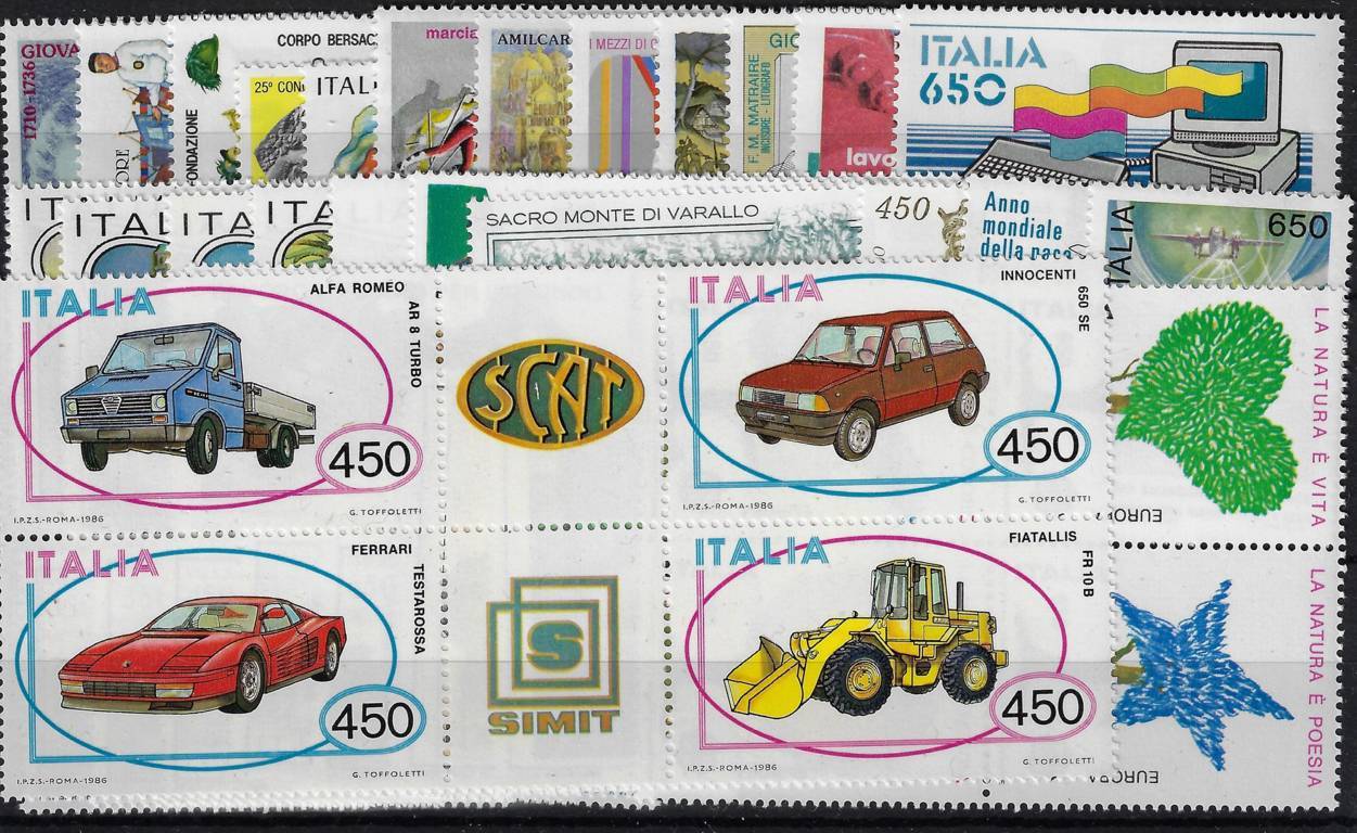 1986 Annata completa