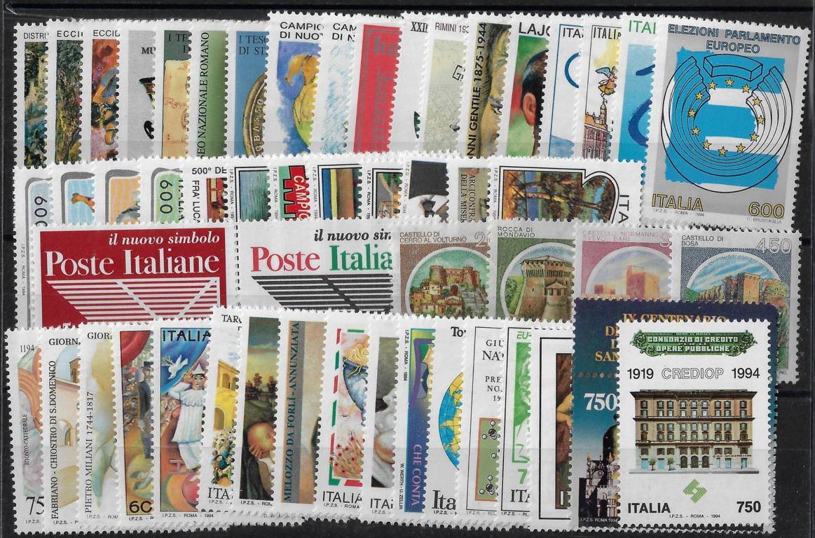 1994 Annata completa senza foglietti