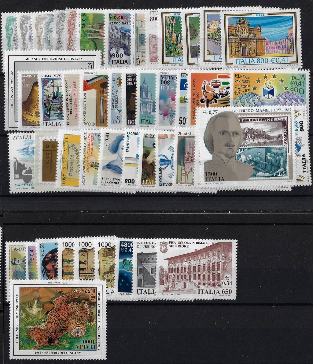 1999 Annata completa senza foglietti