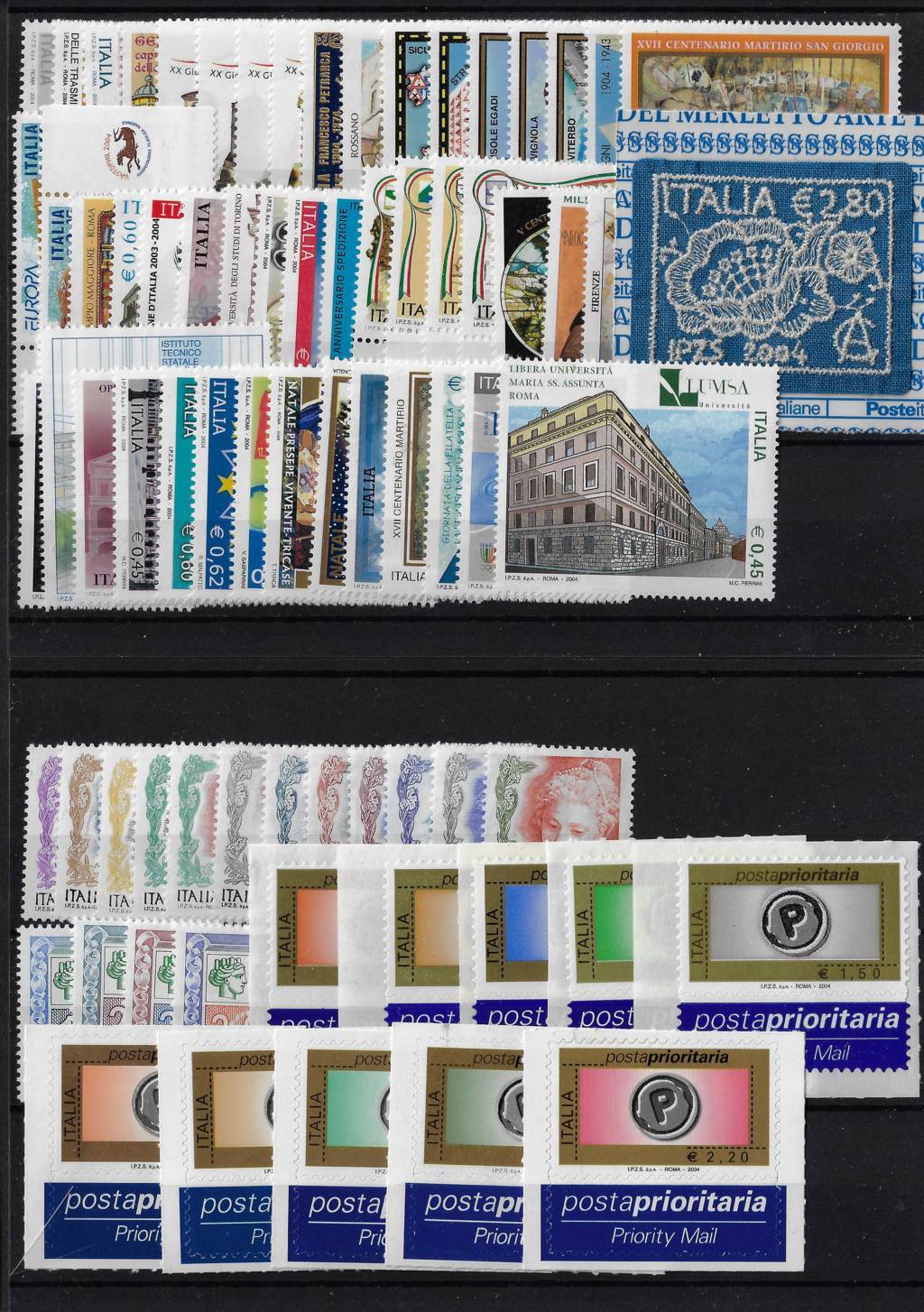 2004 Annata completa senza foglietti