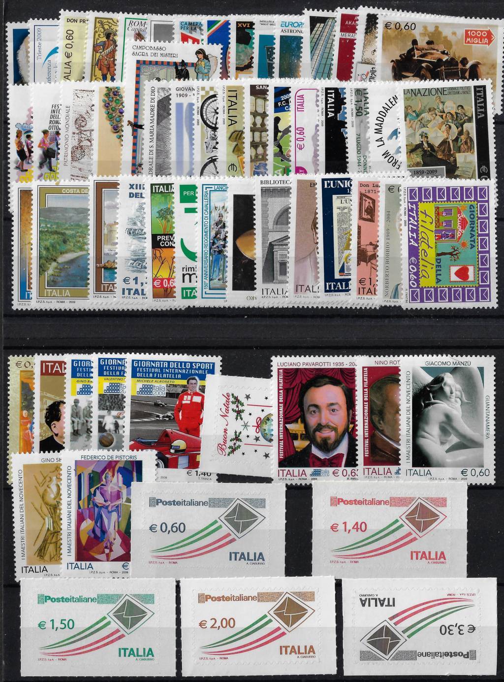 2009 Annata completa senza foglietti