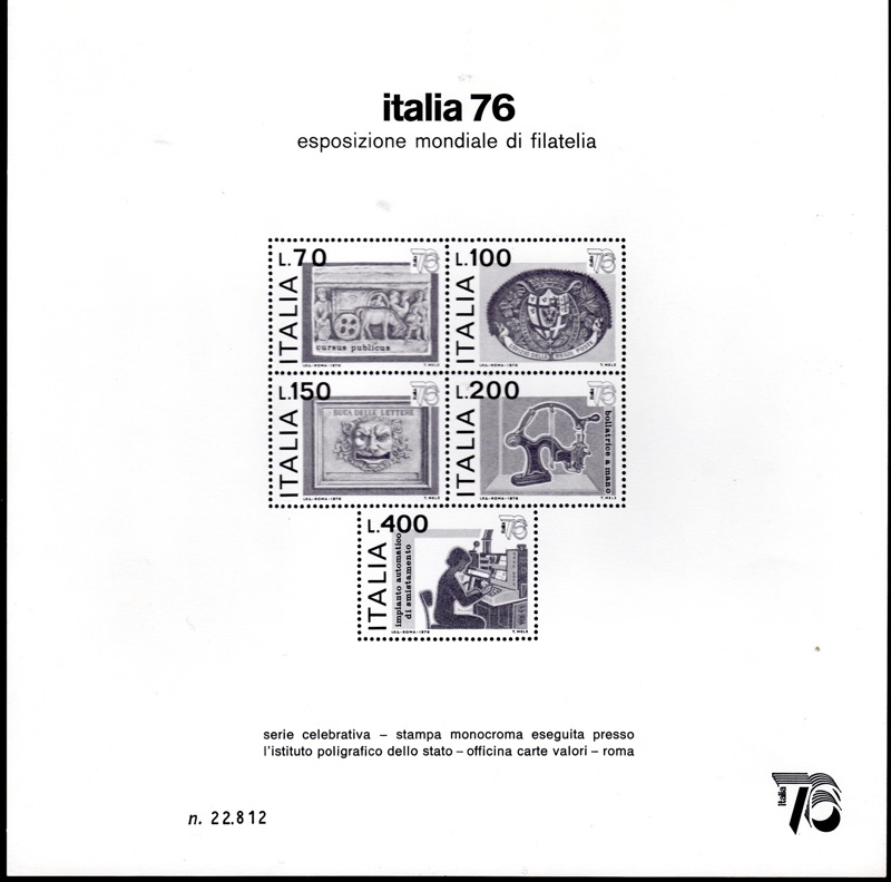 1976 SPECIALI Cartoncino Italia 76