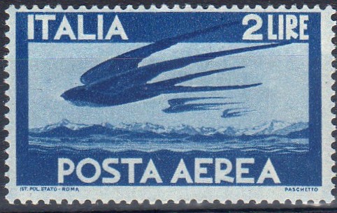 1945 Posta Aerea Democratica £ 2