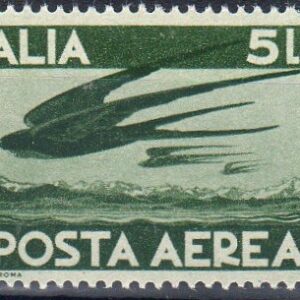 1945 Posta Aerea Democratica £ 5