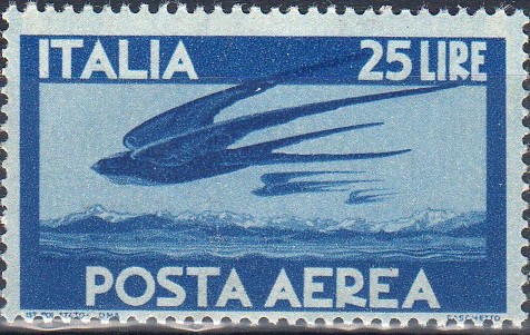 1945 Posta Aerea Democratica £ 25
