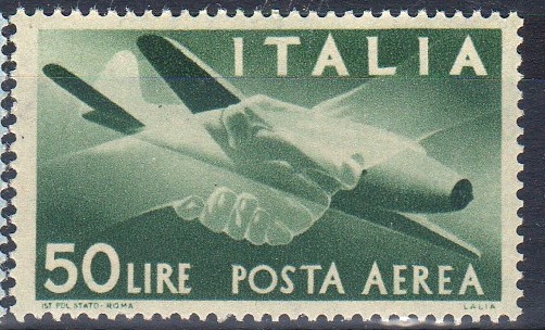 1945 Posta Aerea Democratica £ 50
