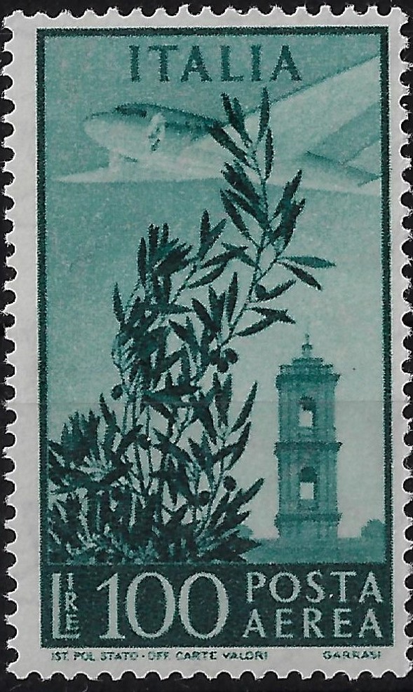 1955 Posta Aerea Stelle Campidoglio £ 100