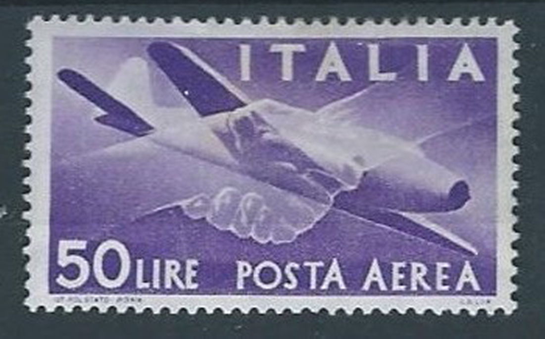 1957 Posta Aerea Stelle Democ. L. 50