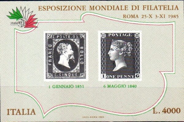 1985 Italia 85 Penny Black