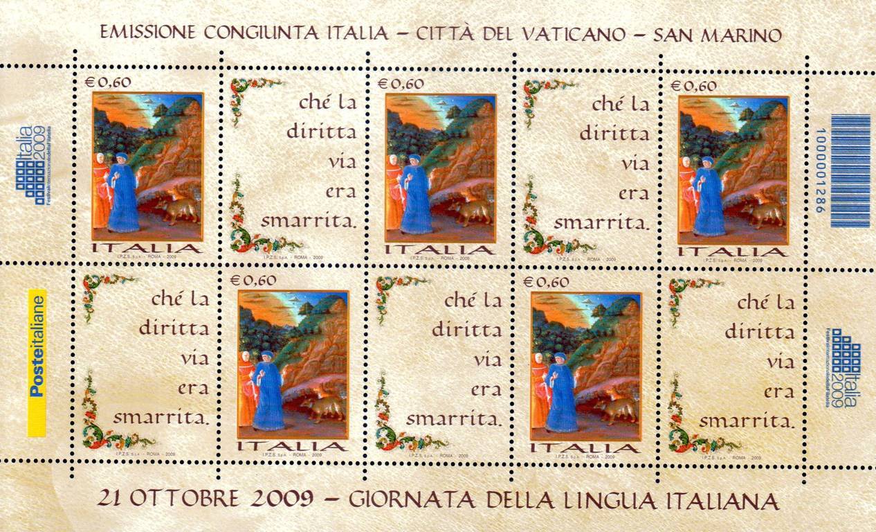 2009 Giornata filatelia - Lingua Italiana congiunta