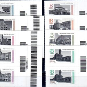 2016 Piazze d'Italia coppie 8 val.