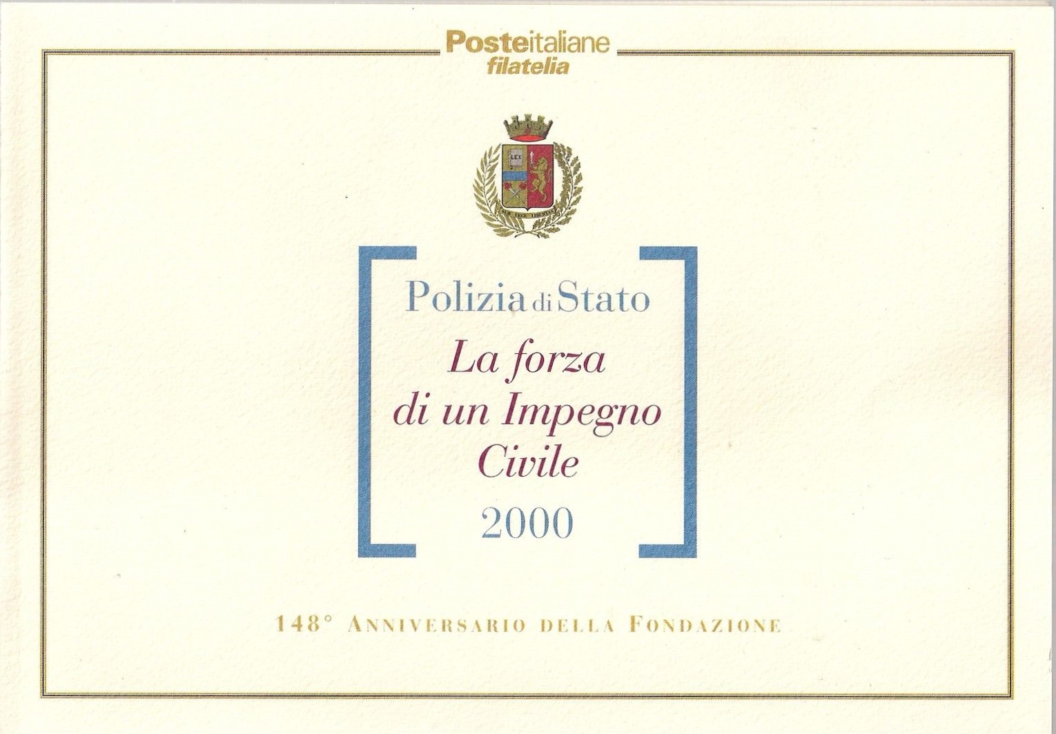 2000 148° Fondazione Polizia di Stato