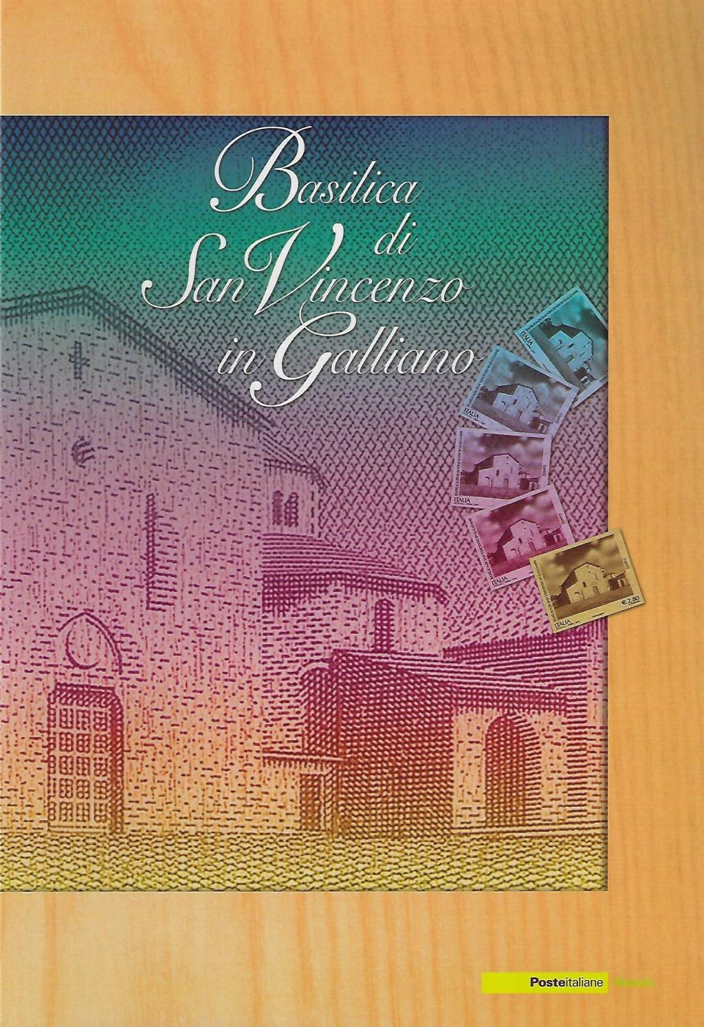 2007 Basilica di San Vincenzo in Galliano, Cantù (CO) - francobollo legno