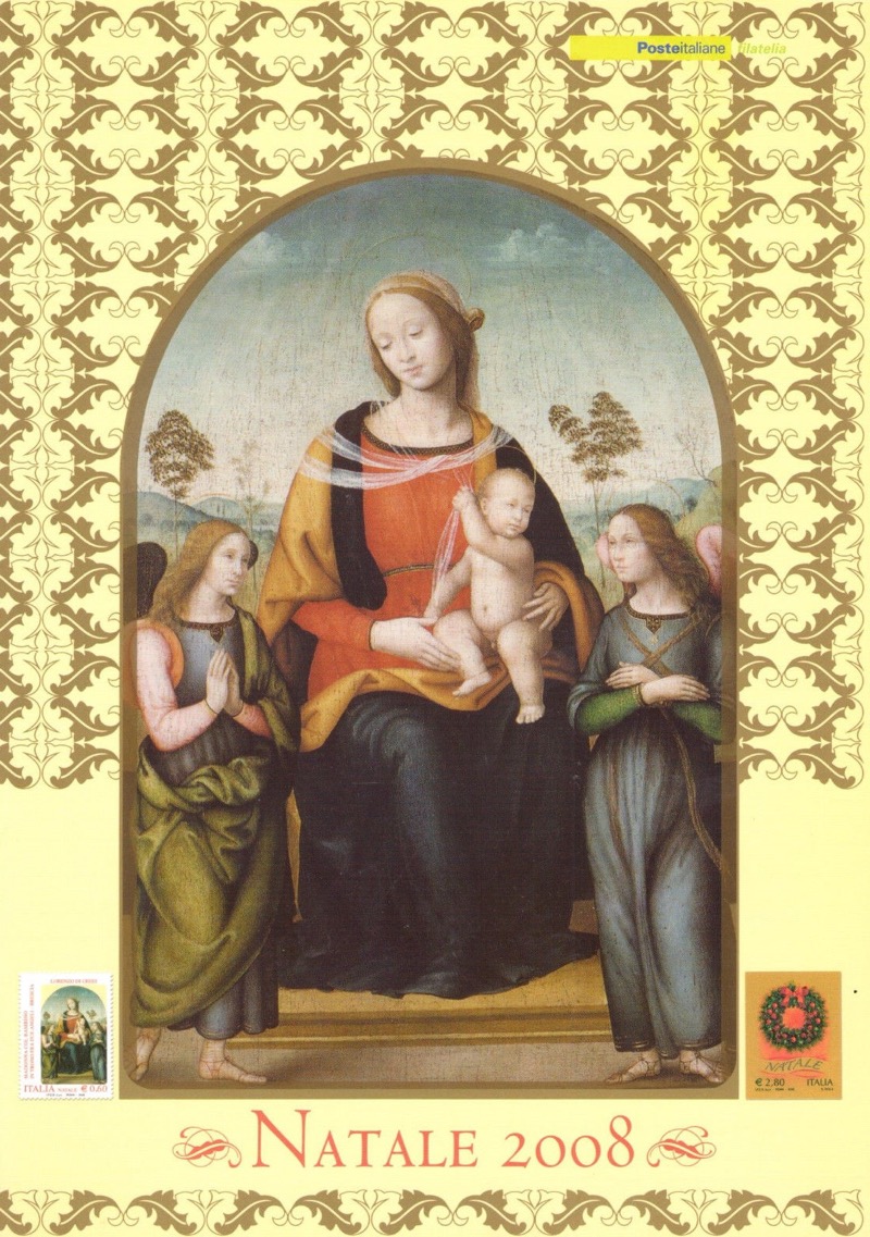 2008 Il Santo Natale 2008 - francobollo lamina argento
