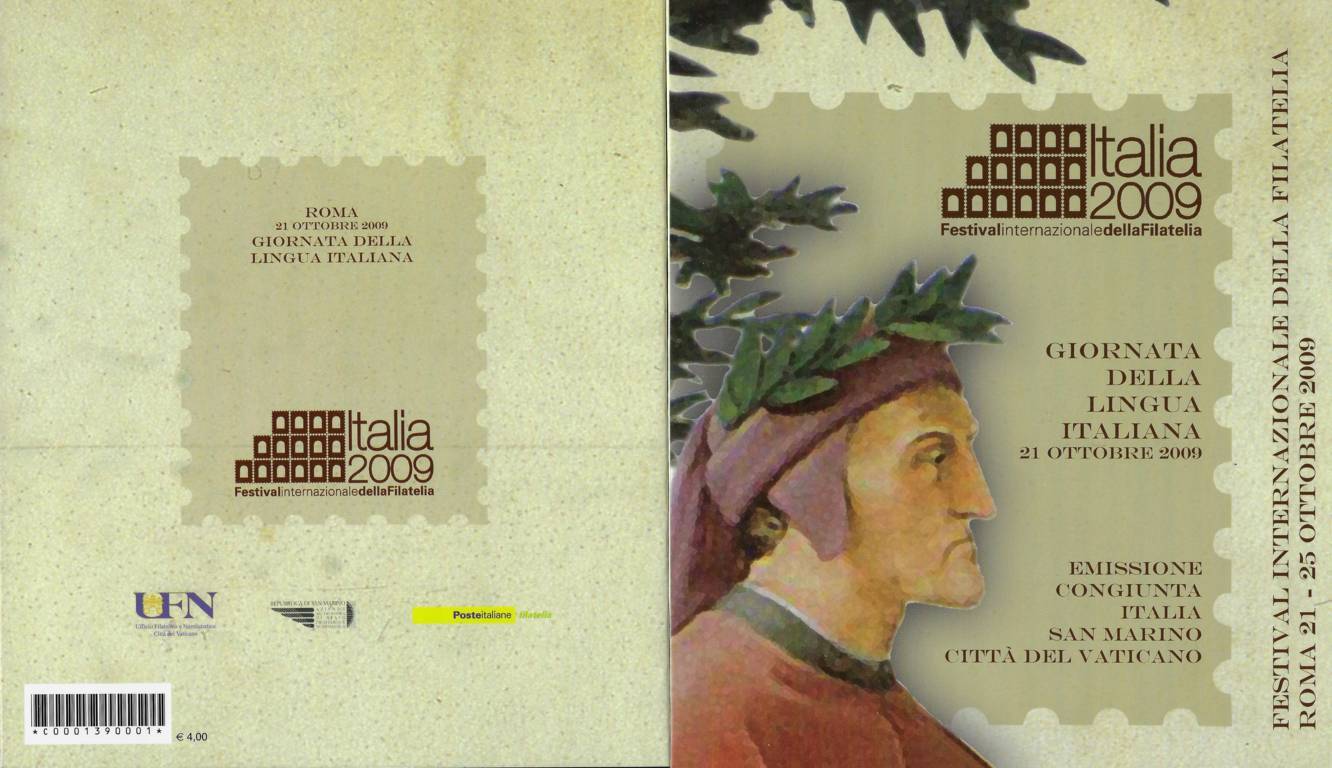 2009 “Italia 2009”: Giornata della Lingua Italiana (emissione Vaticano)