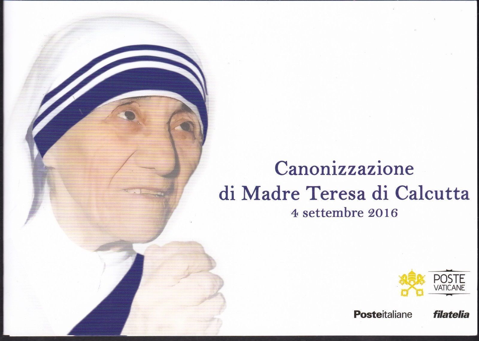 2016 Canonizzazione Madre Teresa di Calcutta