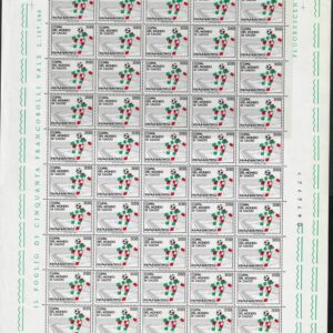 1988 foglio intero calcio “Italia 90” - mascotte Calcio
