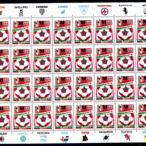 1988 foglio intero calcio Milan Campione d’Italia