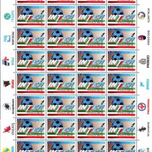 1989 foglio intero calcio Inter Campione d’Italia Calcio